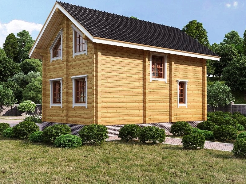 деревянный дом из бруса 110 м2